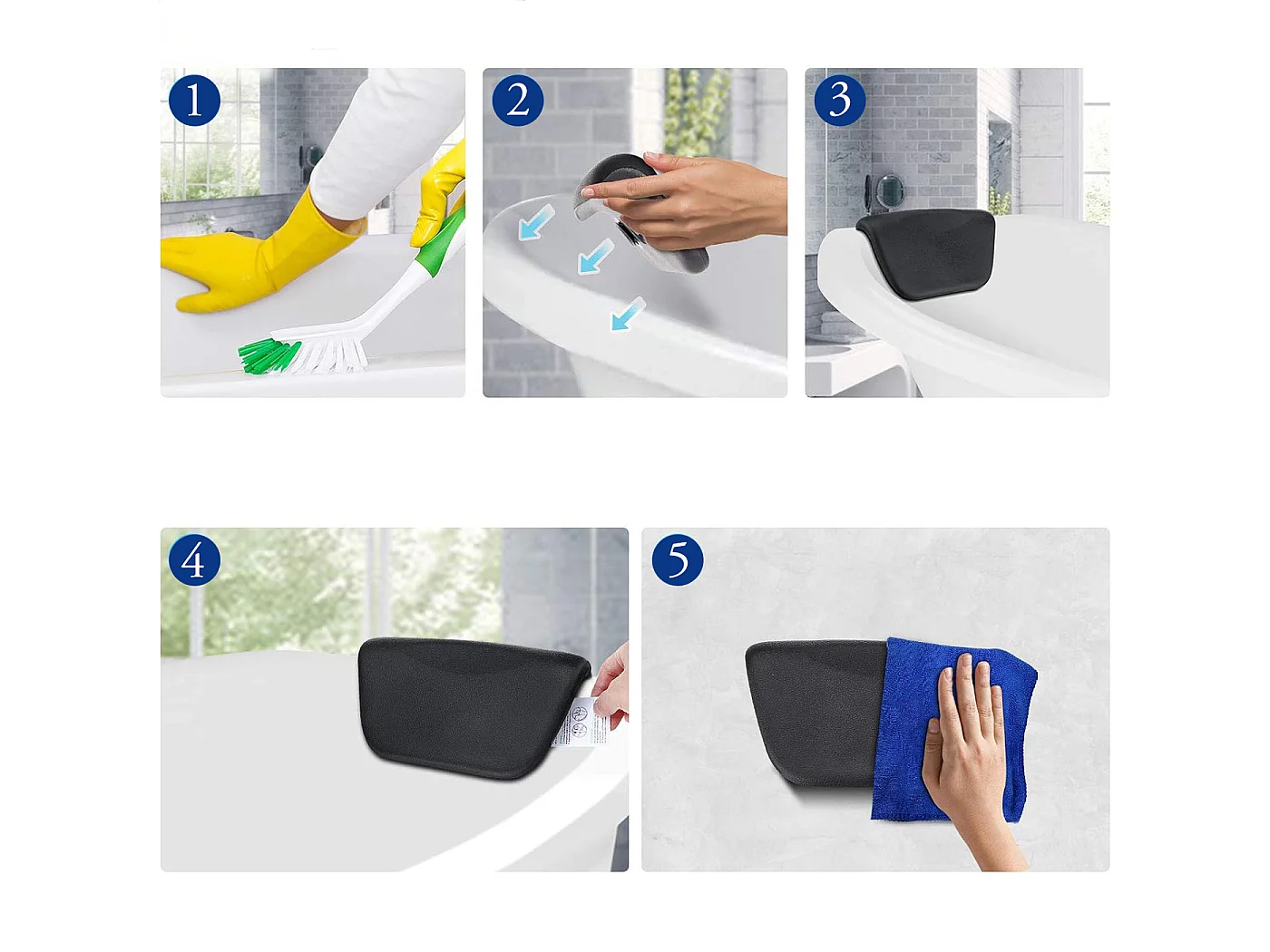 Baignoire autoportante îlot ASGER 170x75 acrylique blanc + appuie-tête KODI + Vidage à chromé