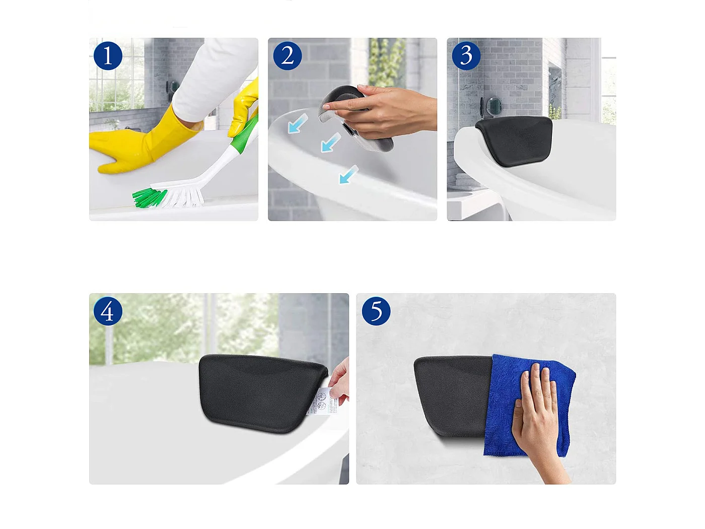 Baignoire à poser îlot ROSSA 170x80 + tablette de bain en bambou + appuie-tête KODI + Vidage à chromé