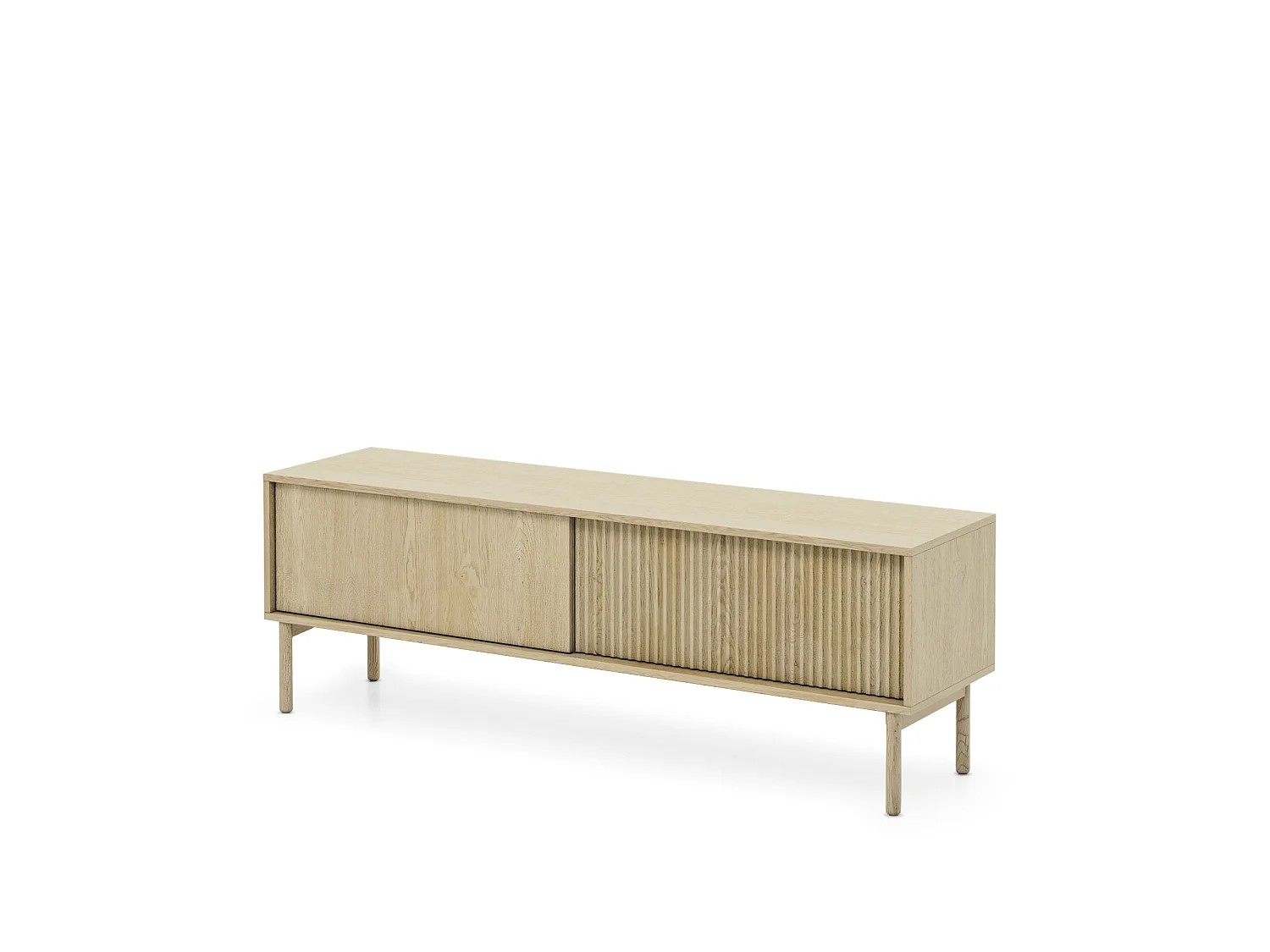 Mueble TV, roble Cremona, 153,5 x 51,8 x 39,5 cm