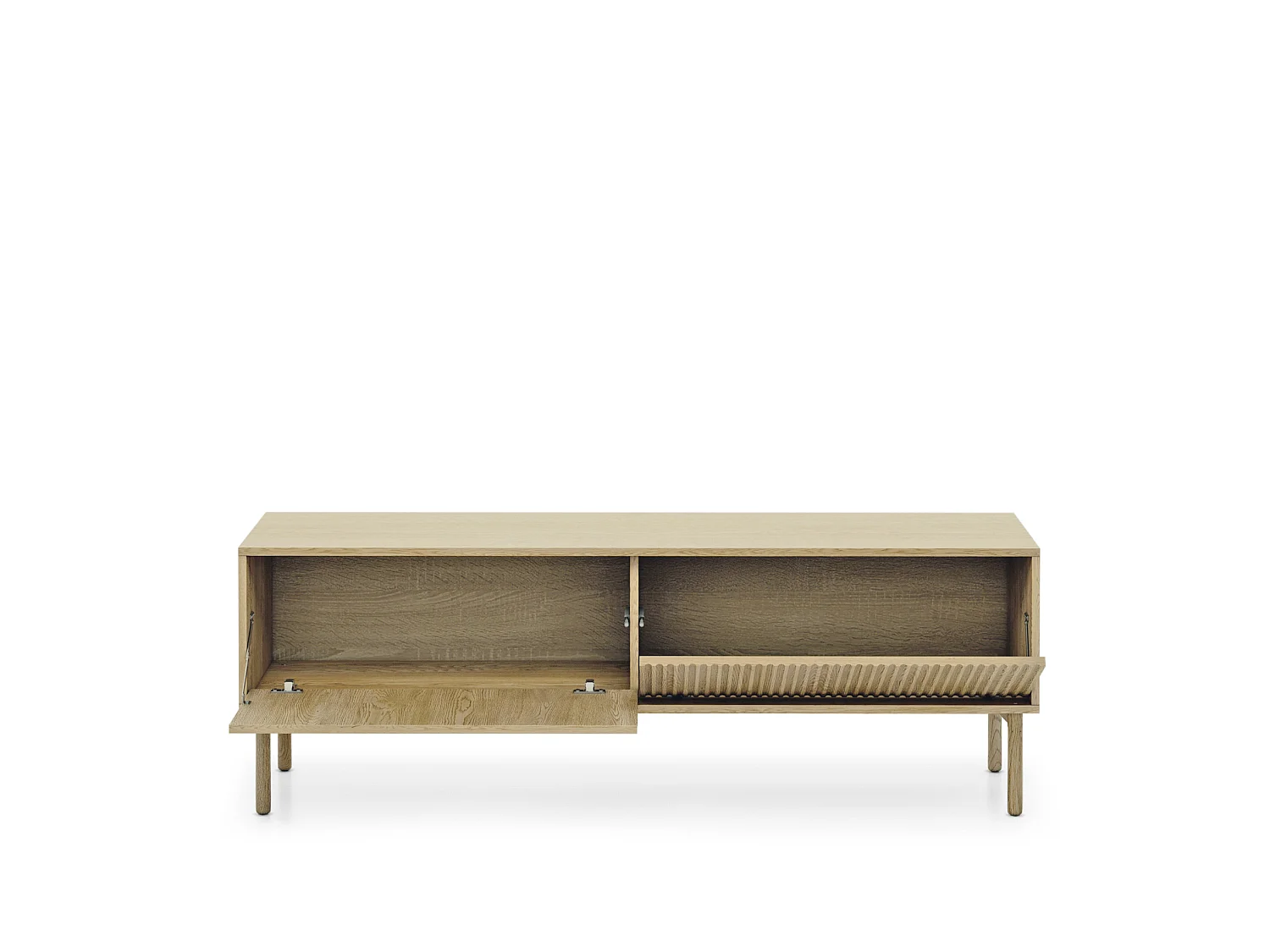 Mueble TV, roble Cremona, 153,5 x 51,8 x 39,5 cm