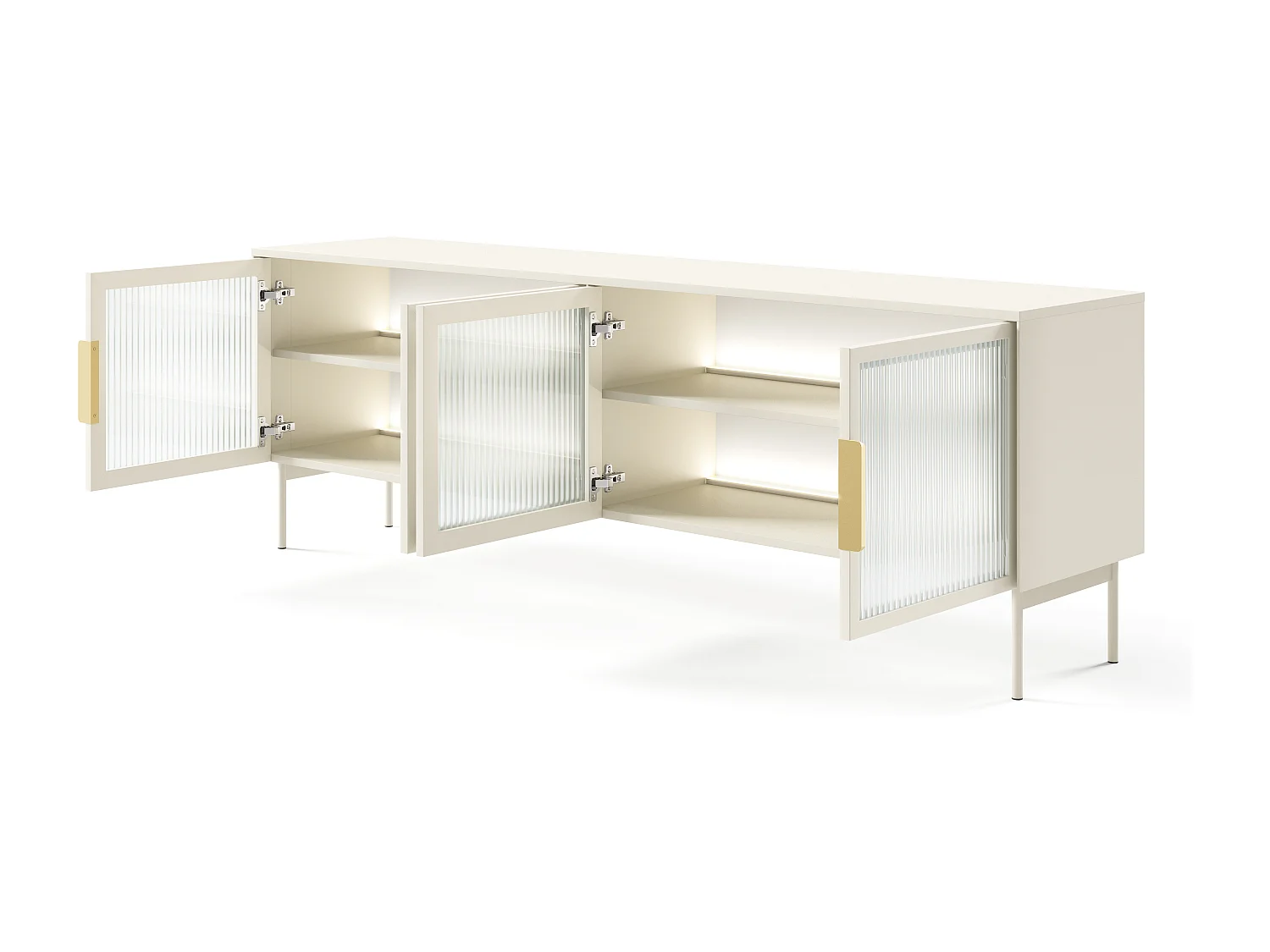 Mobile TV, cashmere, 181,3 x 61,6 x 39,3 cm