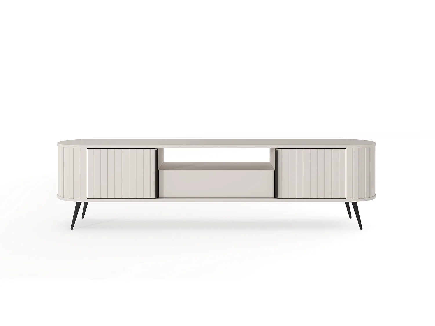 TV-skab, lysegråt, 196 x 51,2 x 40,2 cm