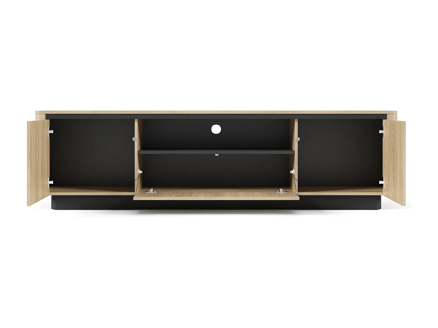 Mobile TV, rovere cremonese, 200 x 54,9 x 38,1 cm