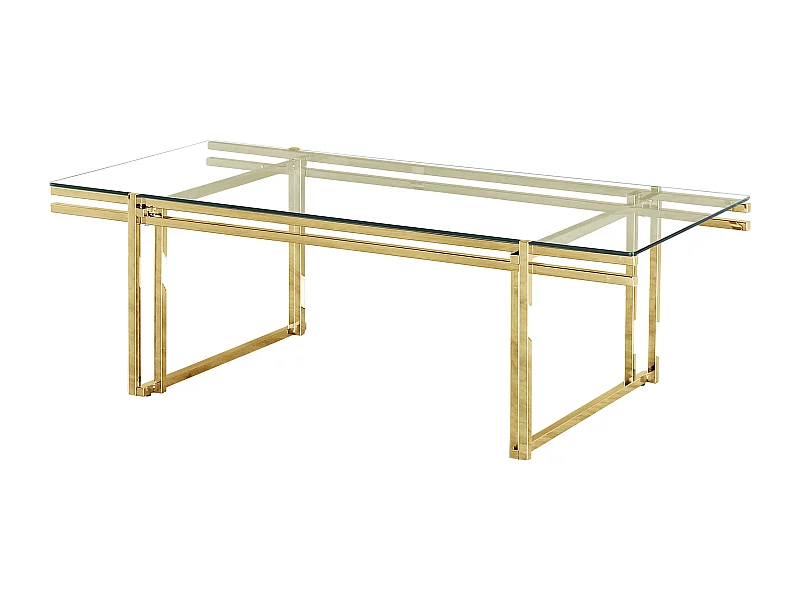 MESA DORADA ACERO INOX/VIDRIO TEMPLADOdale un toque diferente a tu hogar