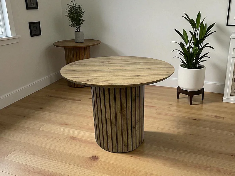 Mesa Dorada Acero Inox/Vidrio Templado para tu hogar