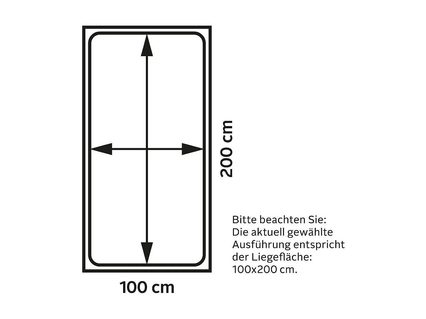 BETT Nadja weiß 105 / 207 / 85cm