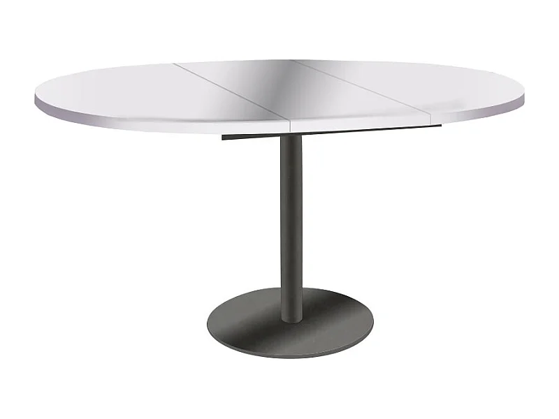 ESSTISCH Borte Icy Weiß / graphit 100-138 / 100 / 76cm