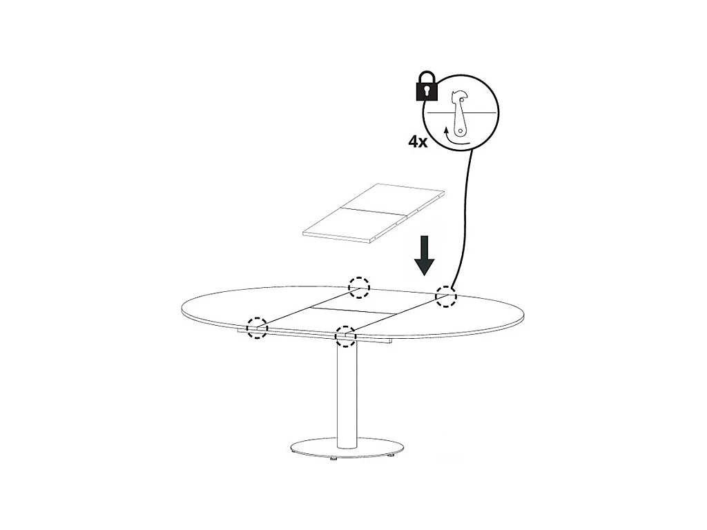 ESSTISCH Borte Icy Weiß / graphit 100-138 / 100 / 76cm
