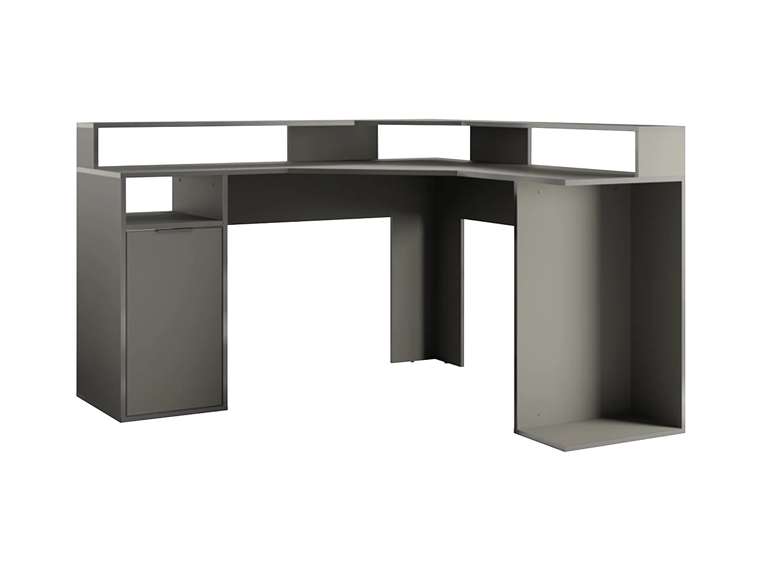 ECKSCHREIBTISCH Carbon graphitgrau 139 / 139 / 89cm