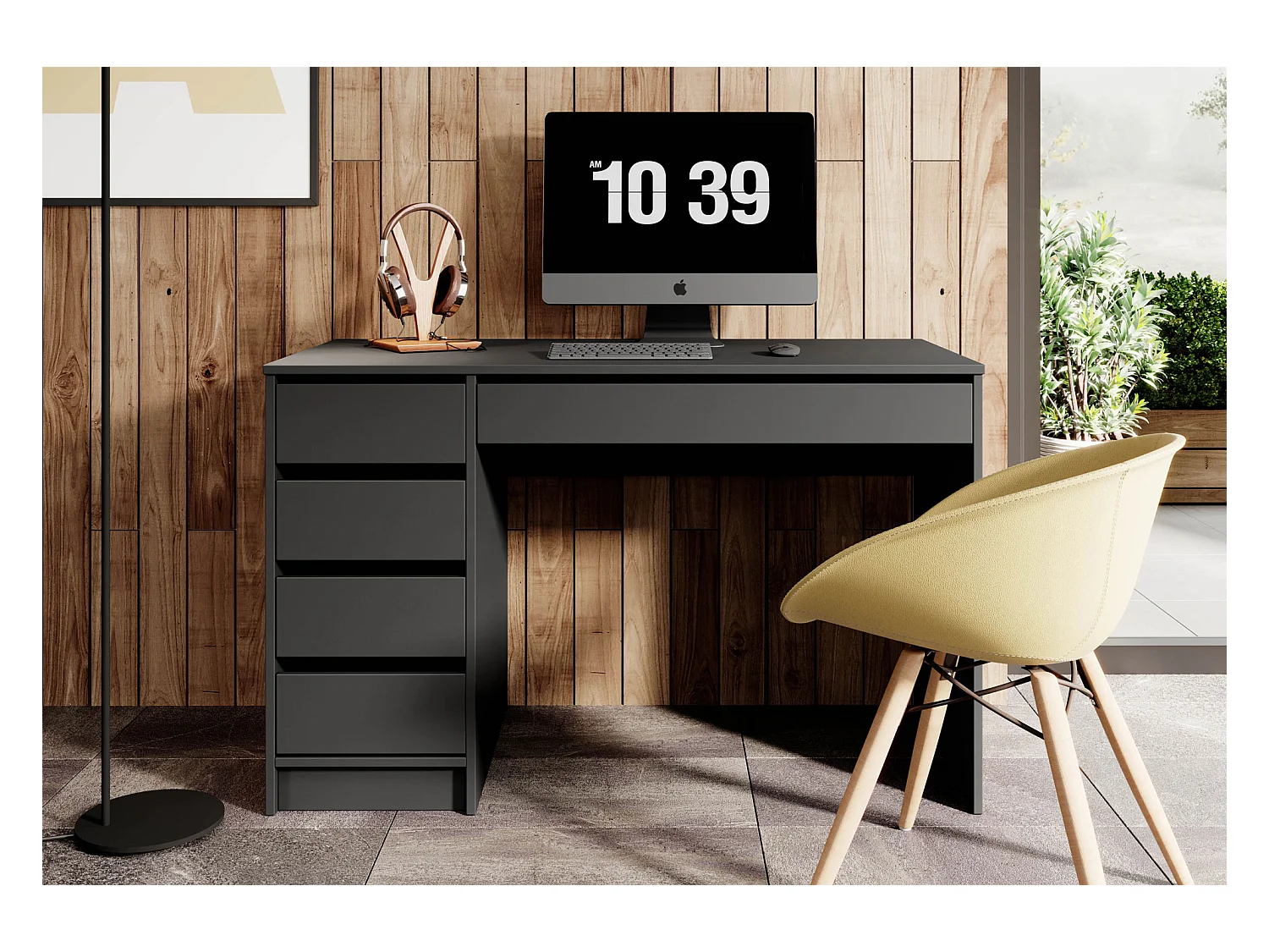 SCHREIBTSICH Ada anthrazit 120 / 55 / 75cm