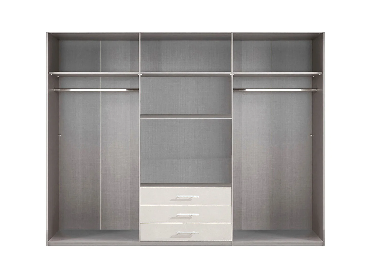 DREHTÜRENSCHRANK Ben weiß 270 / 58 / 210cm
