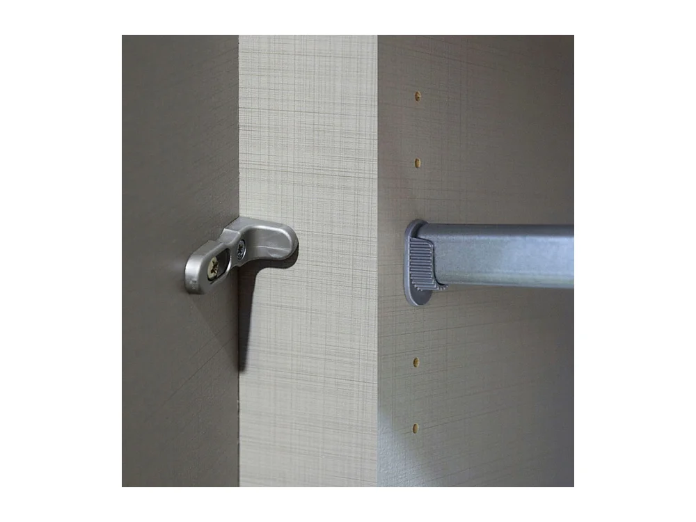 SCHWEBETÜRENSCHRANK Level Plankeneiche / Weißglas 350 / 65 / 236cm