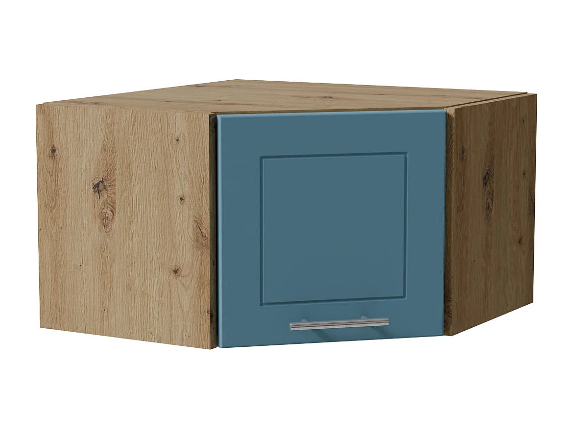 ECKHÄNGESCHRANK Bari W10/60/36 RAL 5024 pastellblau (K5) / Eiche Artisan 60 / 60 / 36cm