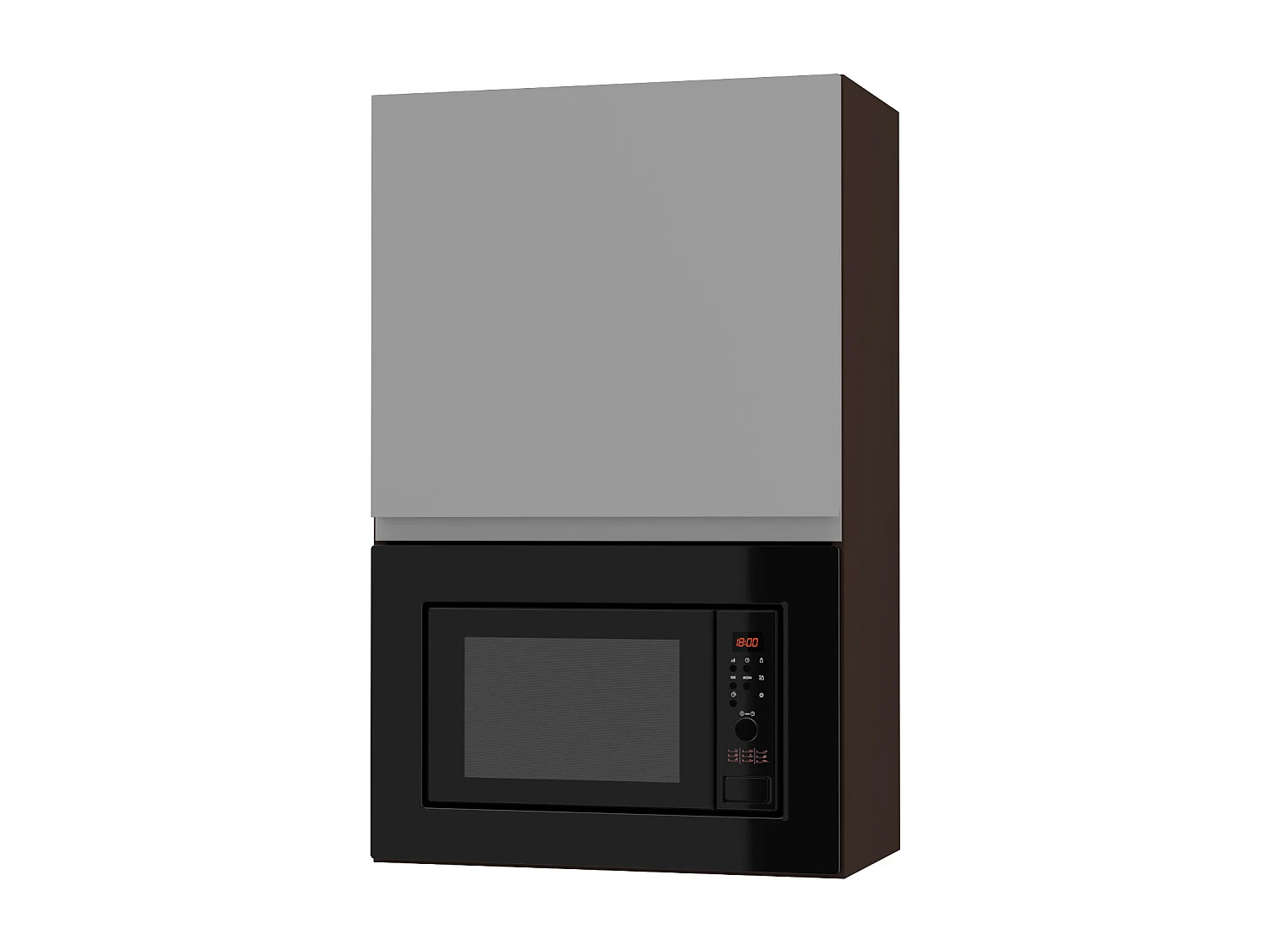 MIKROWELLENUMBAUSCHRANK Avellino W4MK/60 Dust Grey Acryl Matt / Lava Matt 60 / 32,5 / 96cm