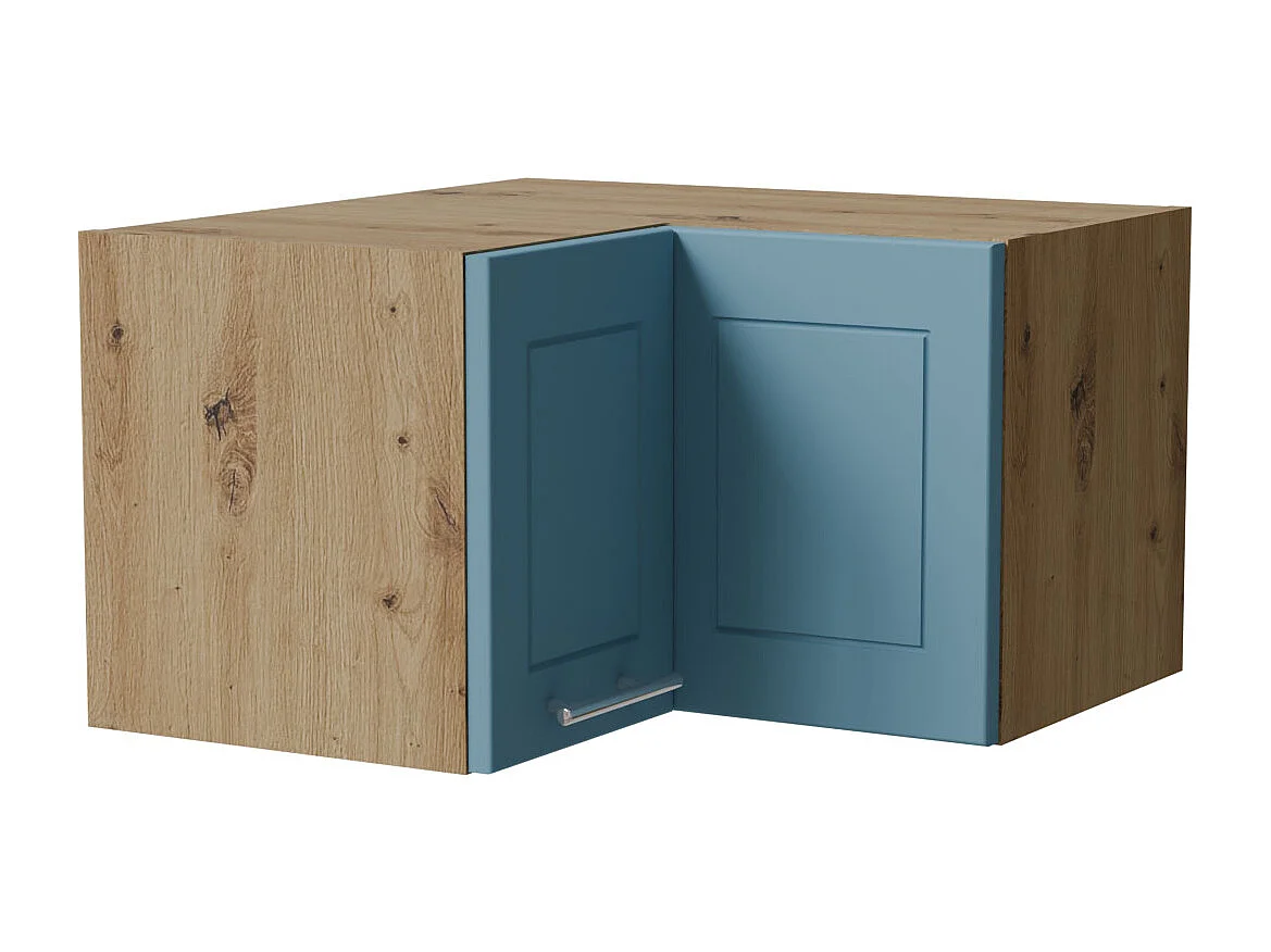 ECKHÄNGESCHRANK Bari W12/60/36 RAL 5024 pastellblau (K5) / Eiche Artisan 60 / 60 / 36cm