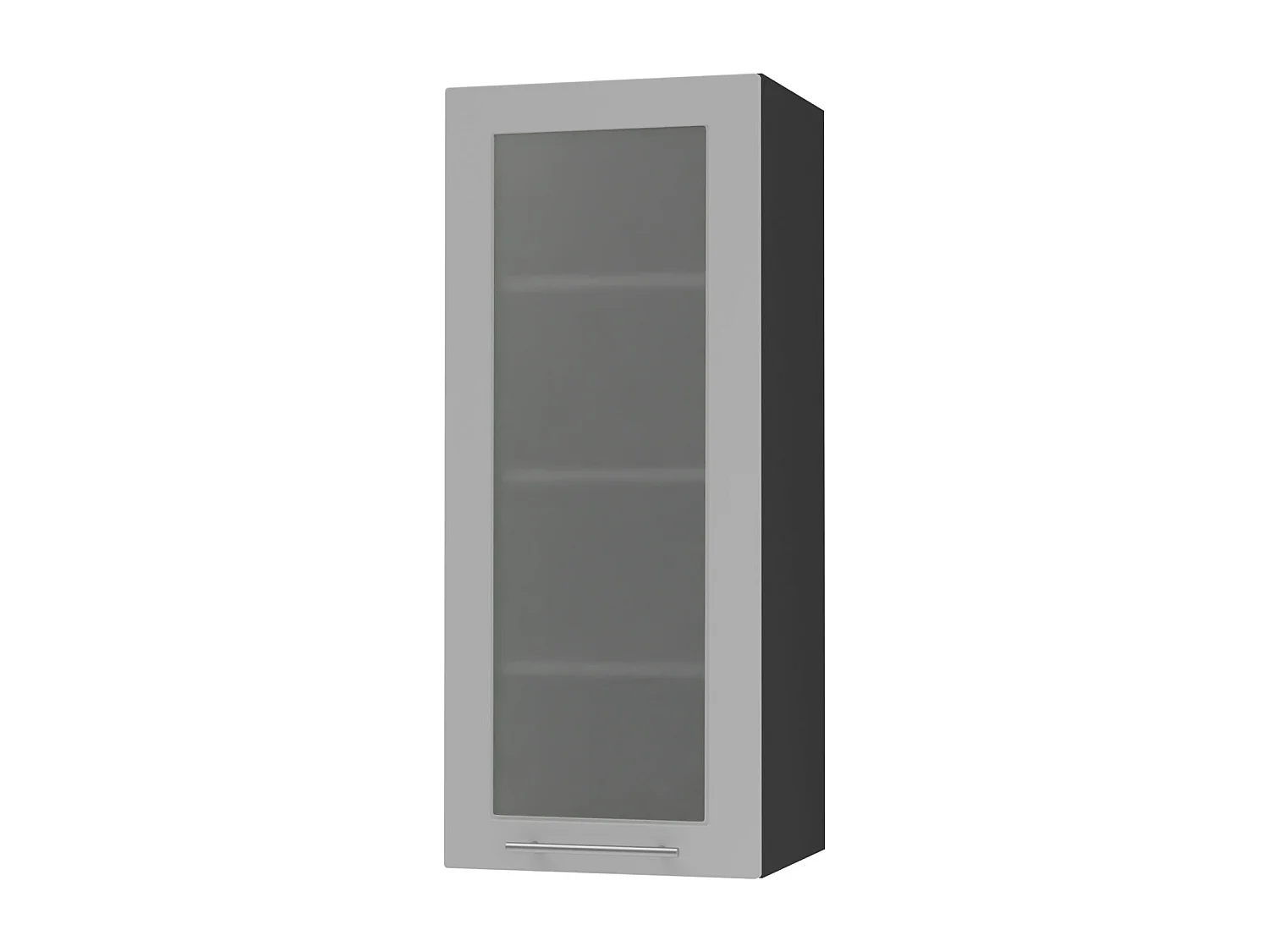 HÄNGESCHRANK Bari W4S/40 RAL 7040 fenstergrau (K5) / Schwarz 40 / 32,5 / 96cm