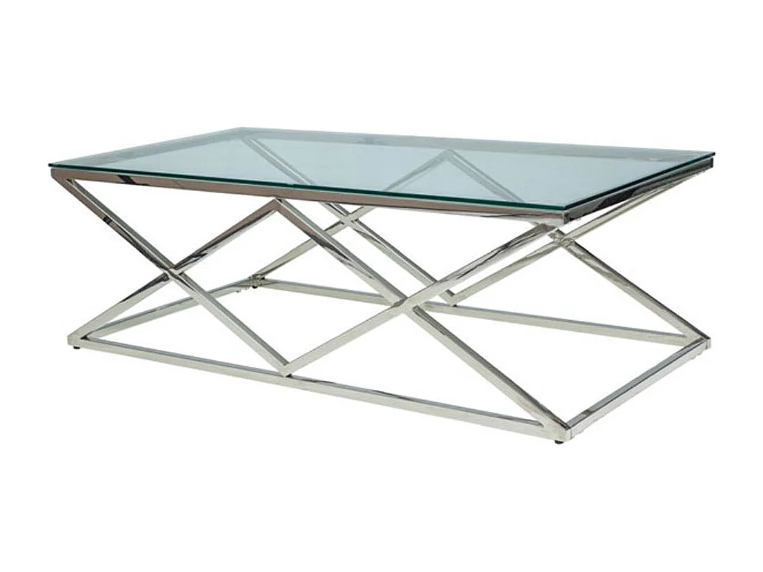 COUCHTISCH Zadar Chrom 120 / 60 /40cm