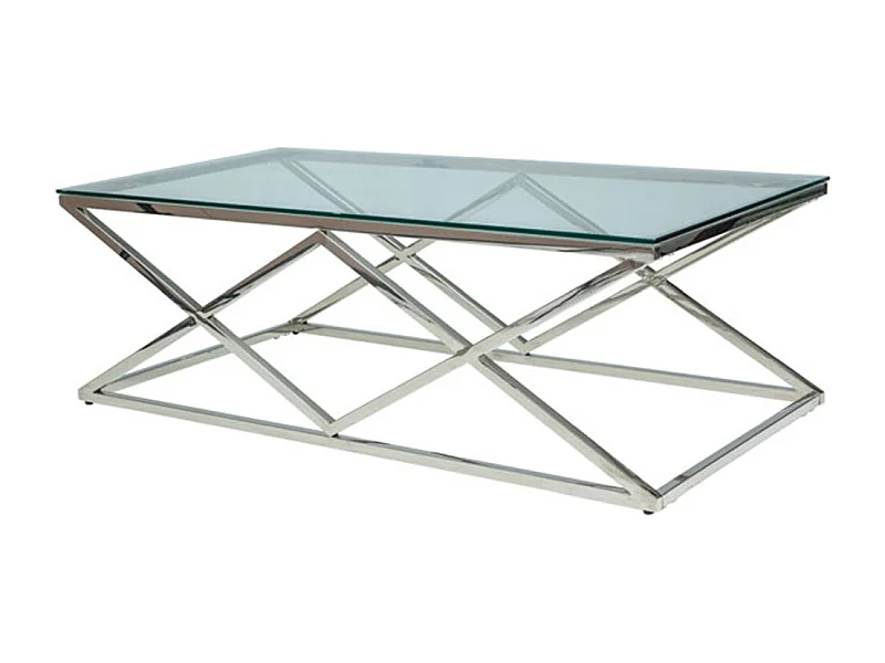 COUCHTISCH Zadar Chrom 120 / 60 /40cm