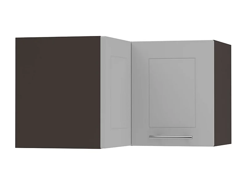 ECKHÄNGESCHRANK Bari W12/60/36 RAL 7040 fenstergrau (K5) / Lava 60 / 60 / 36cm