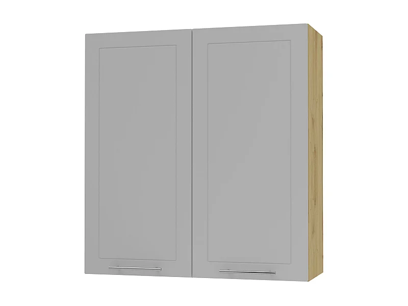 HÄNGESCHRANK Bari W4/90 RAL 7040 fenstergrau (K5) / Eiche Artisan 90 / 32,5 / 96cm