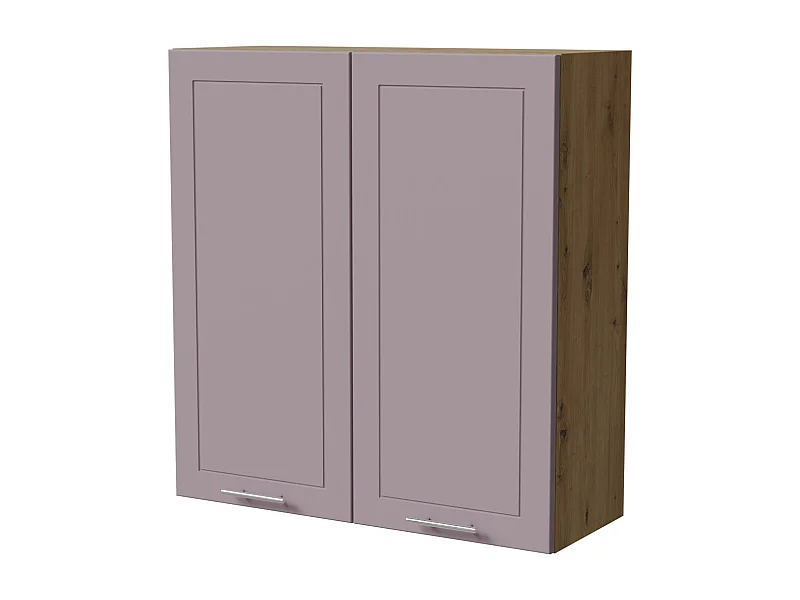HÄNGESCHRANK Bari W4/90 RAL 4009 pastellviolett (K5) / Eiche Artisan 90 / 32,5 / 96cm