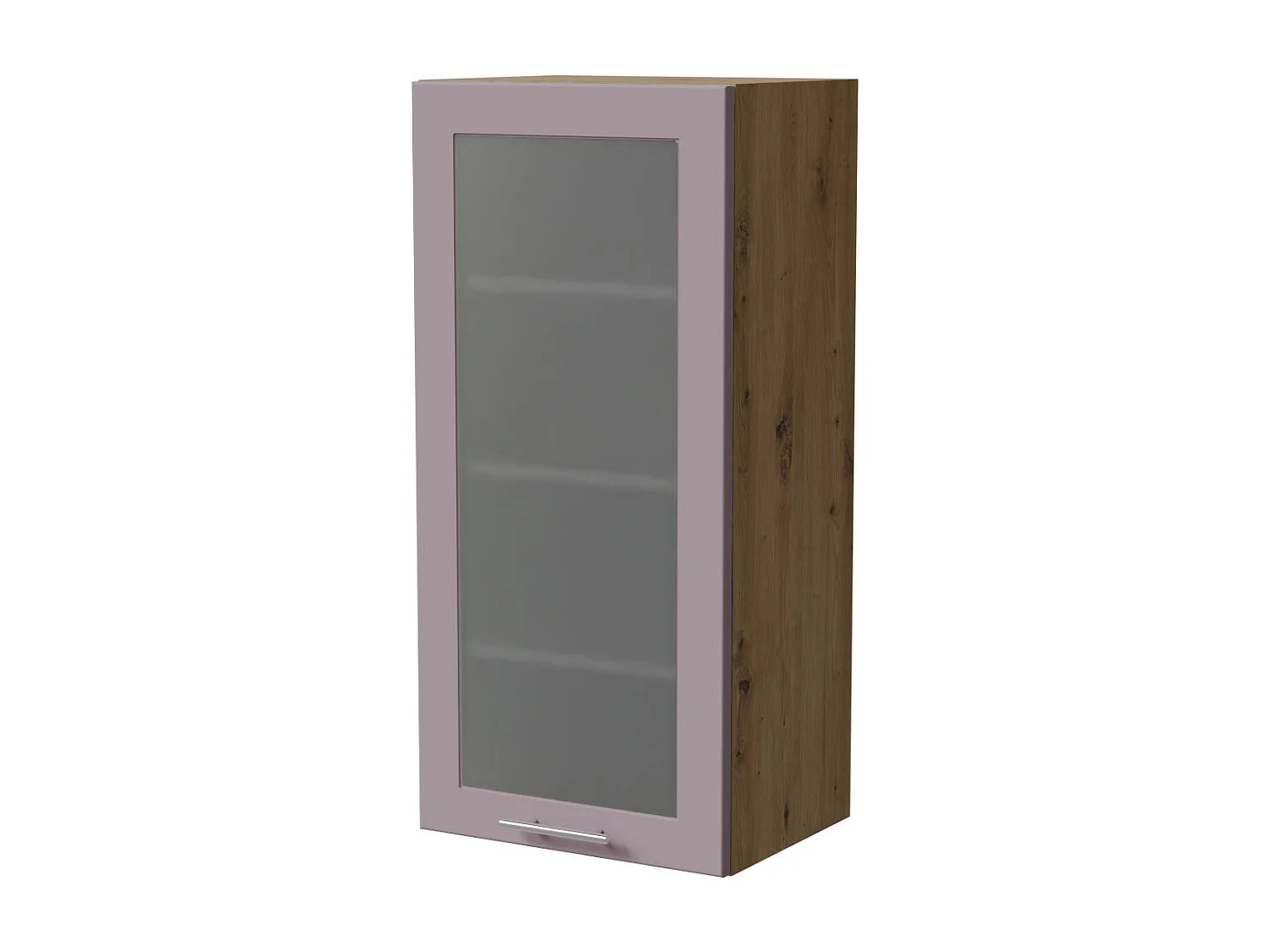 HÄNGESCHRANK Bari W4S/45 RAL 4009 pastellviolett (K5) / Eiche Artisan 45 / 32,5 / 96cm