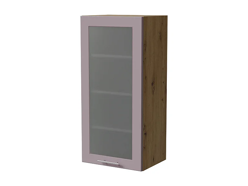 HÄNGESCHRANK Bari W4S/45 RAL 4009 pastellviolett (K5) / Eiche Artisan 45 / 32,5 / 96cm