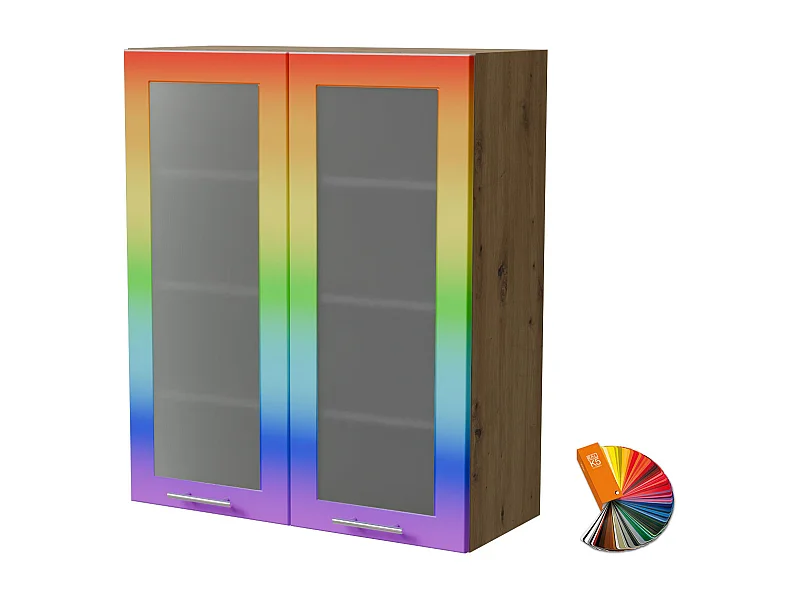 HÄNGESCHRANK Bari W4S/80 RAL Wunschfarbe (K5) / Eiche Artisan 80 / 32,5 / 96cm