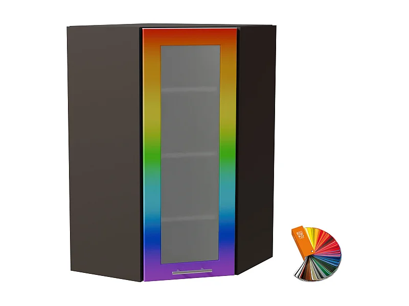 ECKHÄNGESCHRANK Bari W4S/10/60 RAL Wunschfarbe (K5) / Lava 60 / 60 / 96cm