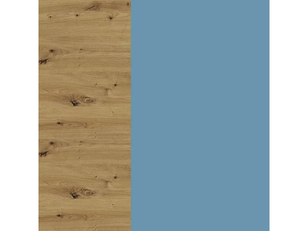 ECKHÄNGESCHRANK Bari W4S/10/60 RAL 5024 pastellblau (K5) / Eiche Artisan 60 / 60 / 96cm