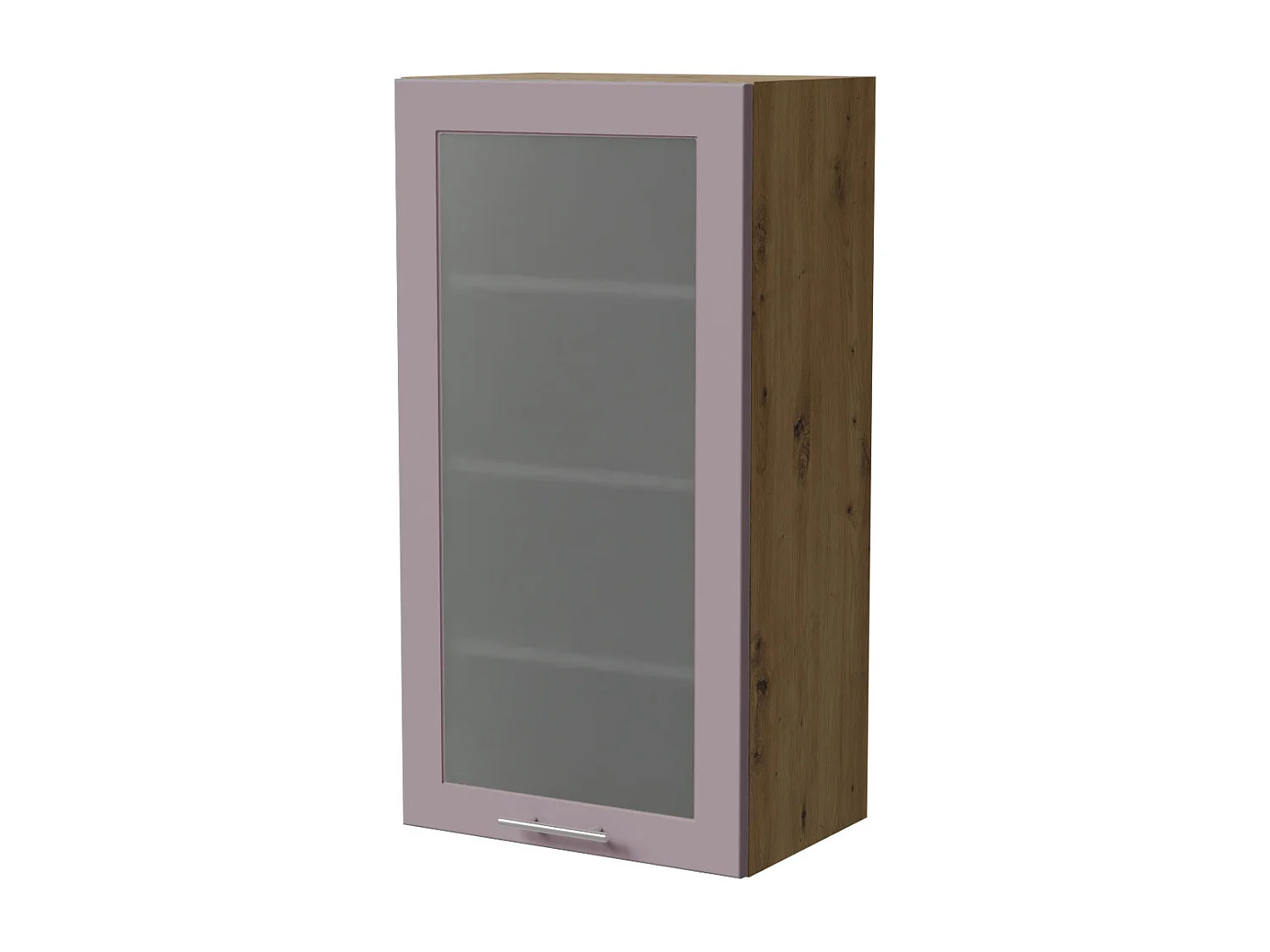 HÄNGESCHRANK Bari W4S/50 RAL 4009 pastellviolett (K5) / Eiche Artisan 50 / 32,5 / 96cm