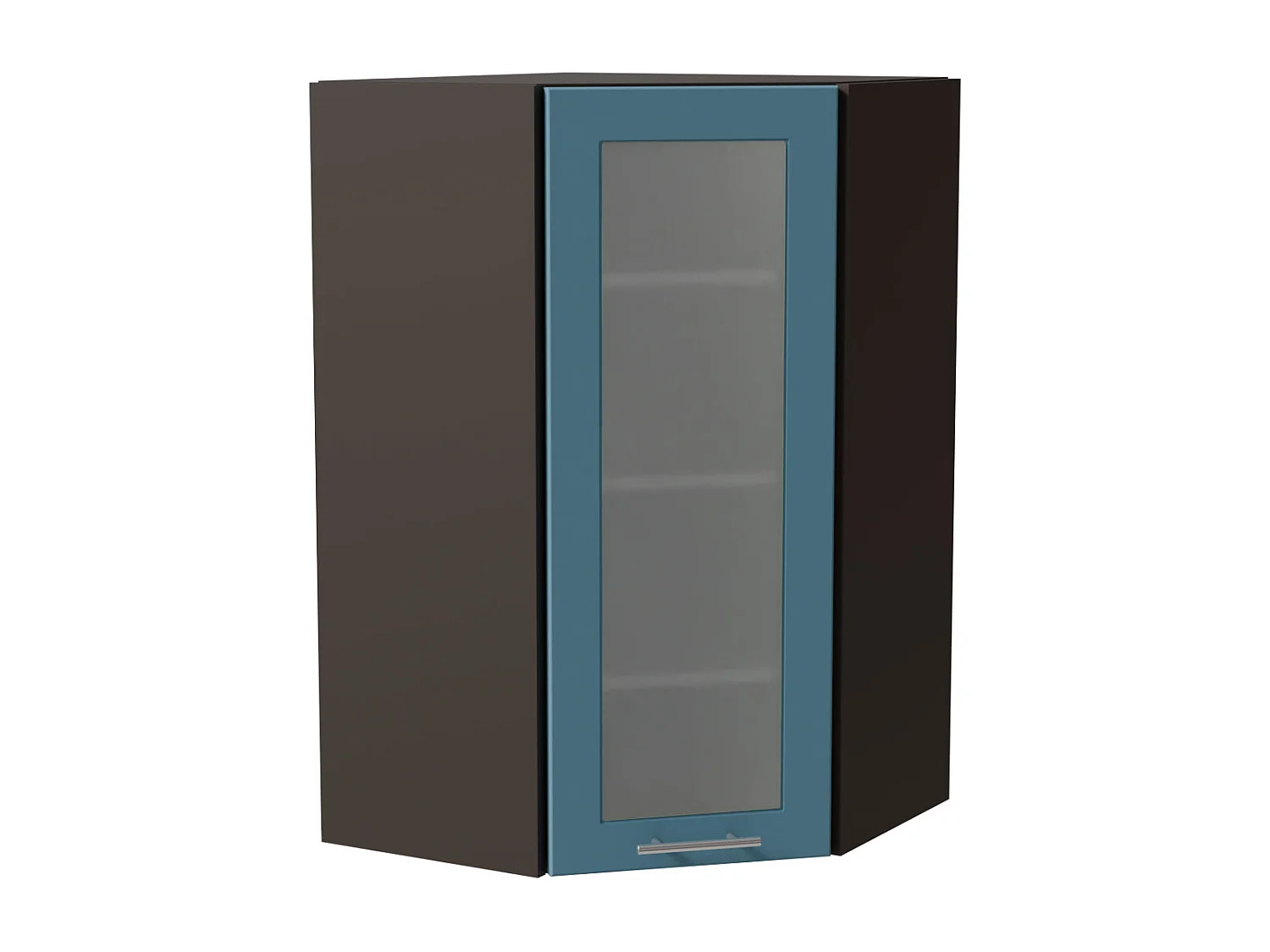 ECKHÄNGESCHRANK Bari W4S/10/60 RAL 5024 pastellblau (K5) / Lava 60 / 60 / 96cm