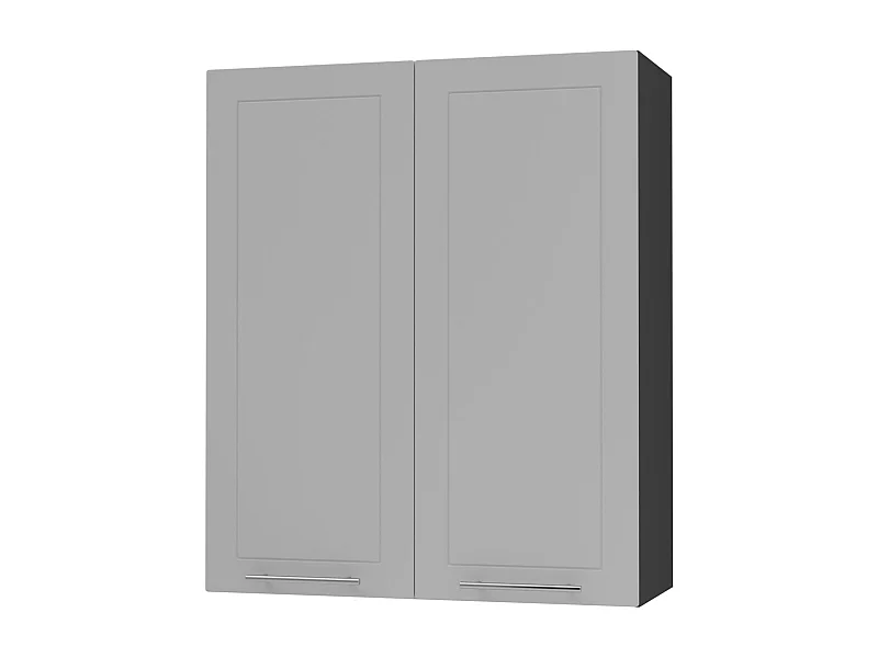 HÄNGESCHRANK Bari W4/80 RAL 7040 fenstergrau (K5) / Schwarz 80 / 32,5 / 96cm