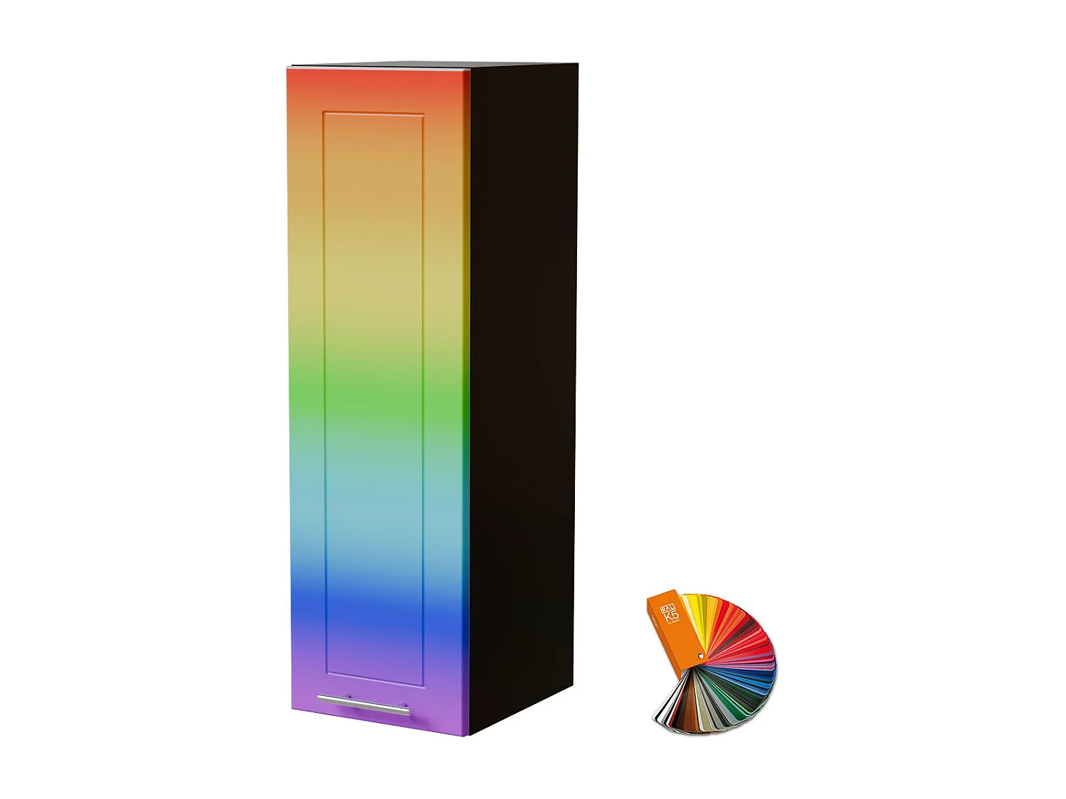 HÄNGESCHRANK Bari W4/30 RAL Wunschfarbe (K5) / Schwarz 30 / 32,5 / 96cm