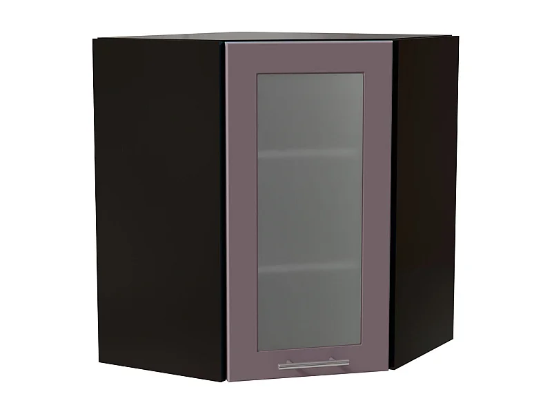 ECKHÄNGESCHRANK Bari W10S/60 RAL 4009 pastellviolett (K5) / Schwarz 60 / 60 / 72cm