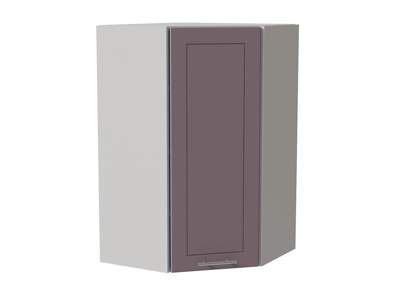 ECKHÄNGESCHRANK Bari W4/10/60 RAL 4009 pastellviolett (K5) / Weiß 60 / 60 / 96cm