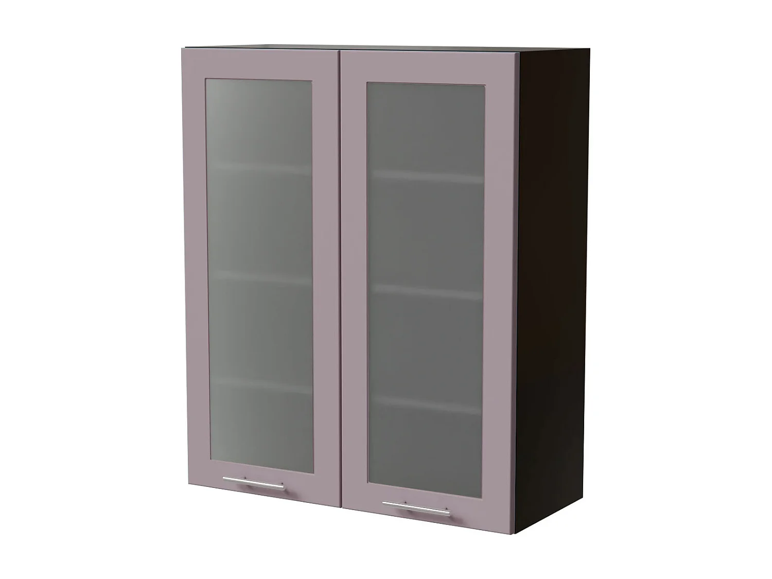 HÄNGESCHRANK Bari W4S/80 RAL 4009 pastellviolett (K5) / Schwarz 80 / 32,5 / 96cm