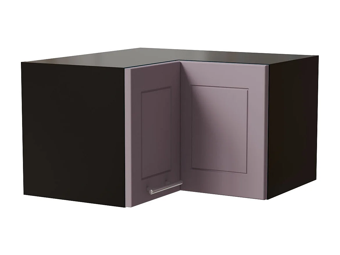 ECKHÄNGESCHRANK Bari W12/60/36 RAL 4009 pastellviolett (K5) / Schwarz 60 / 60 / 36cm