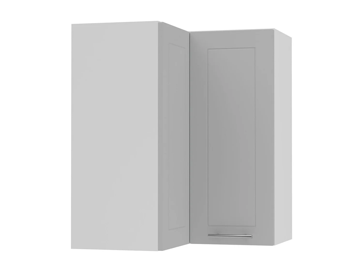 ECKHÄNGESCHRANK Bari W12/60 RAL 7040 fenstergrau (K5) / Weiß 60 / 60 / 72cm