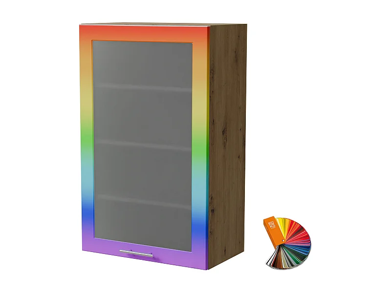 HÄNGESCHRANK Bari W4S/60 RAL Wunschfarbe (K5) / Eiche Artisan 60 / 32,5 / 96cm