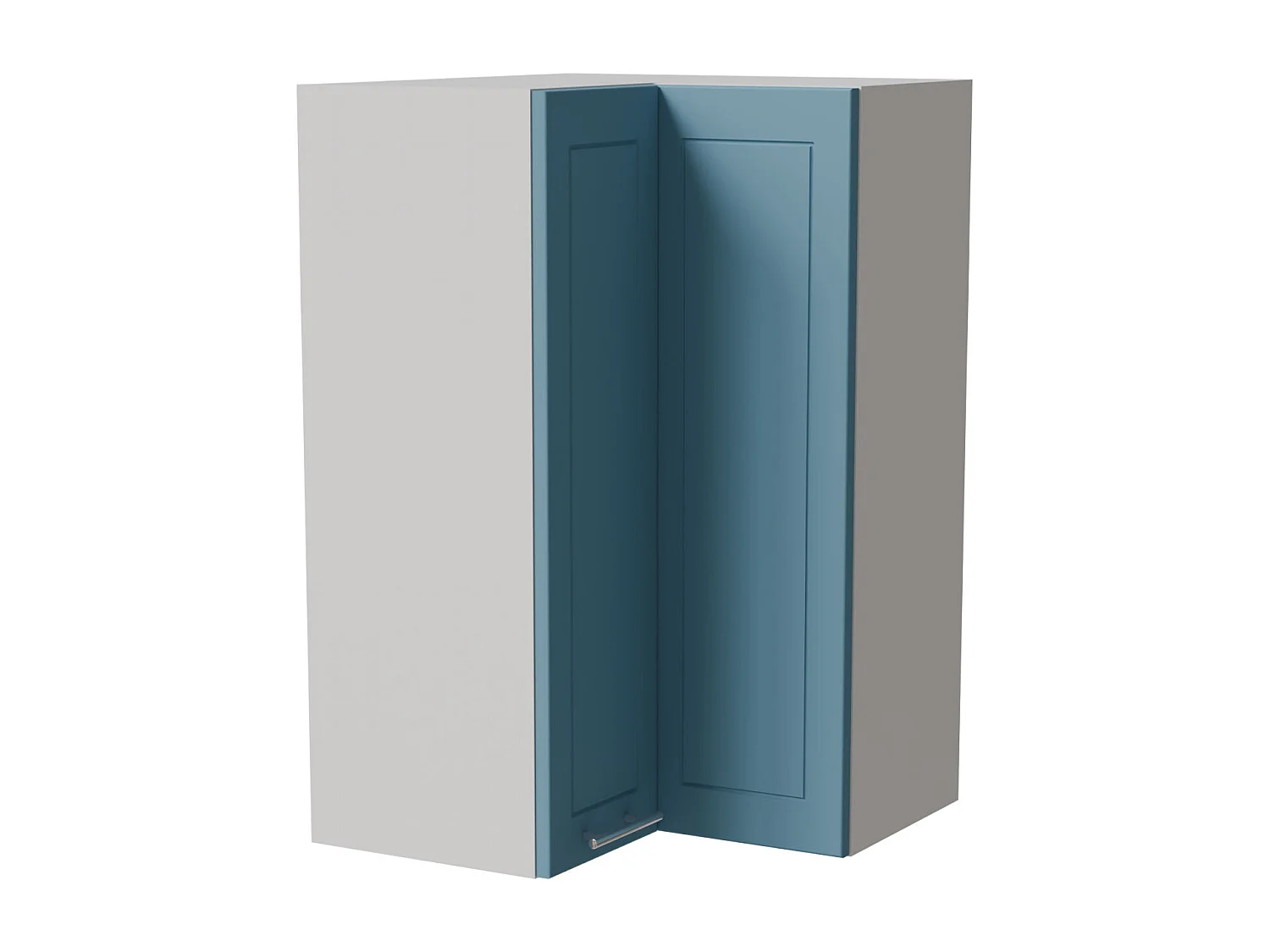 ECKHÄNGESCHRANK Bari W14/60 RAL 5024 pastellblau (K5) / Weiß 60 / 60 / 96cm