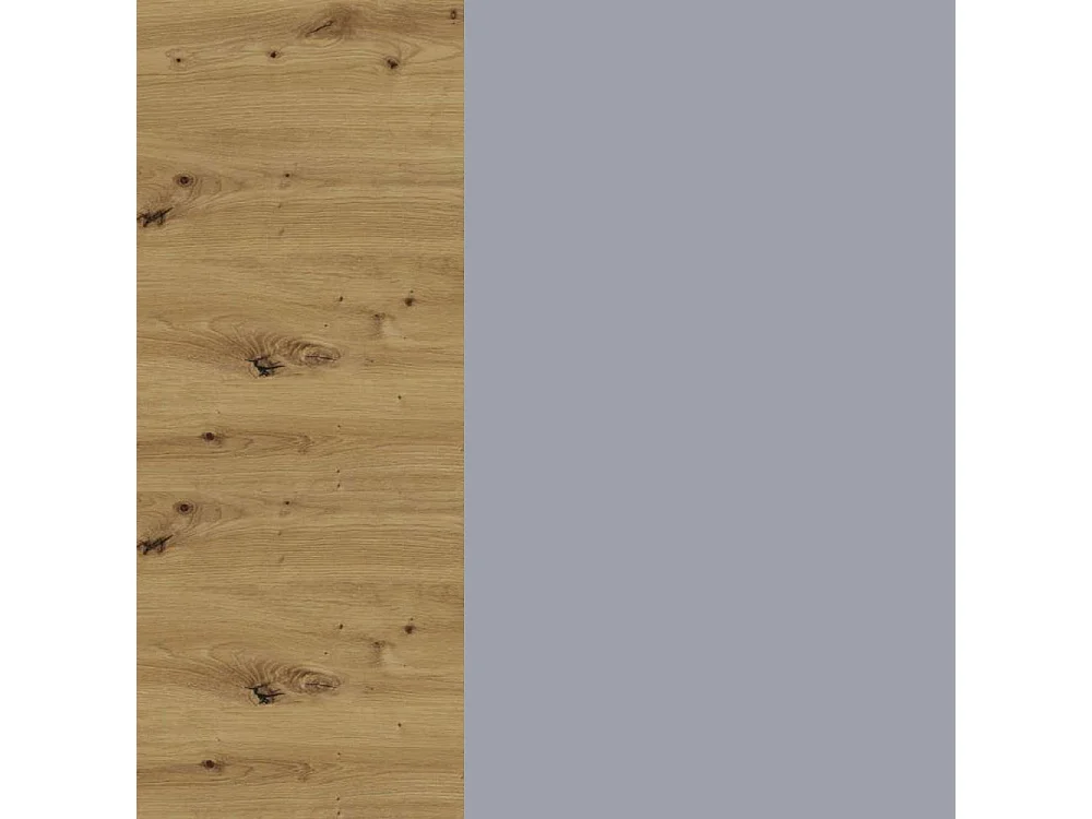 ECKHÄNGESCHRANK Bari W12/60/36 RAL 7040 fenstergrau (K5) / Eiche Artisan 60 / 60 / 36cm