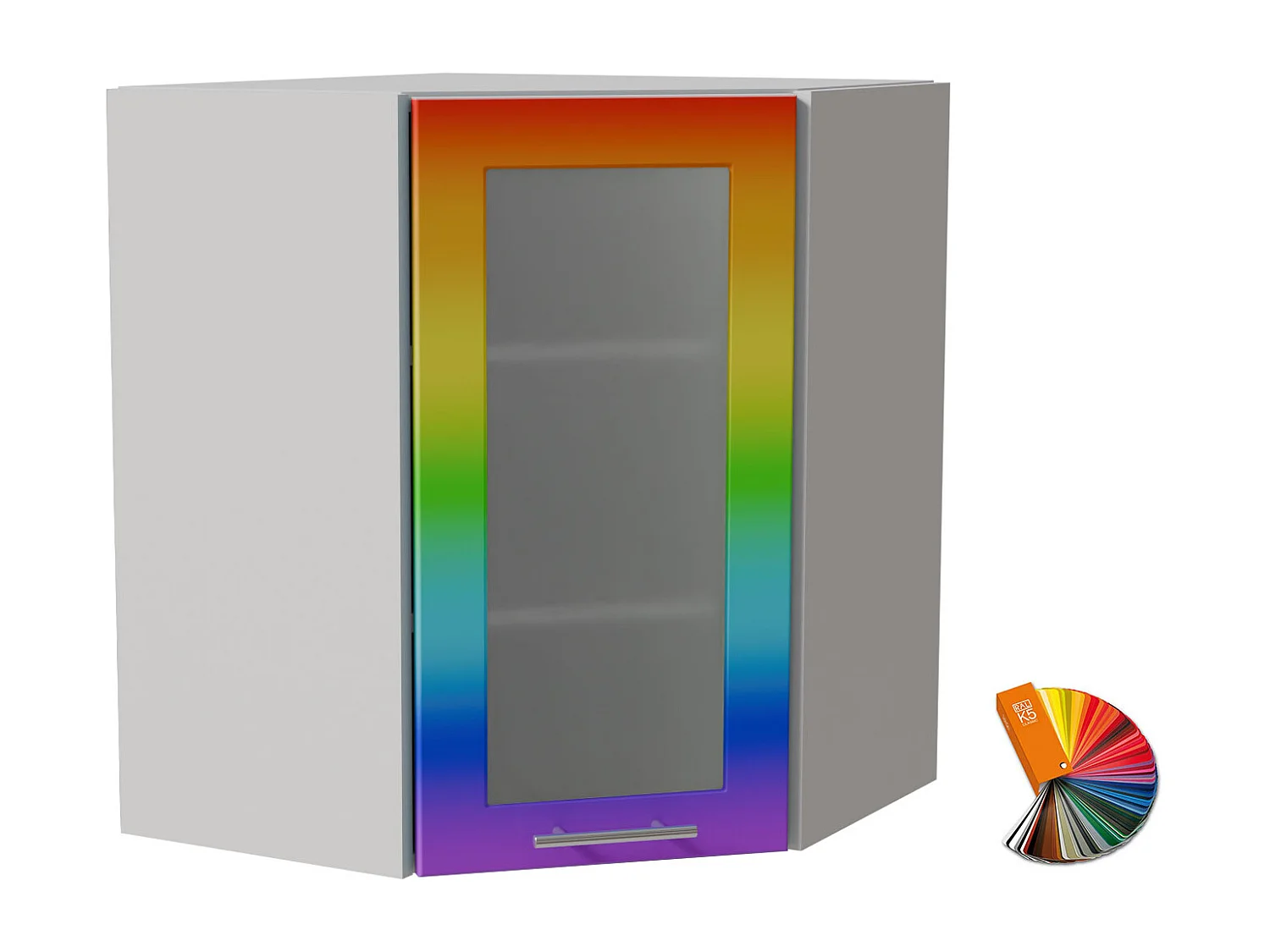 ECKHÄNGESCHRANK Bari W10S/60 RAL Wunschfarbe (K5) / Weiß 60 / 60 / 72cm