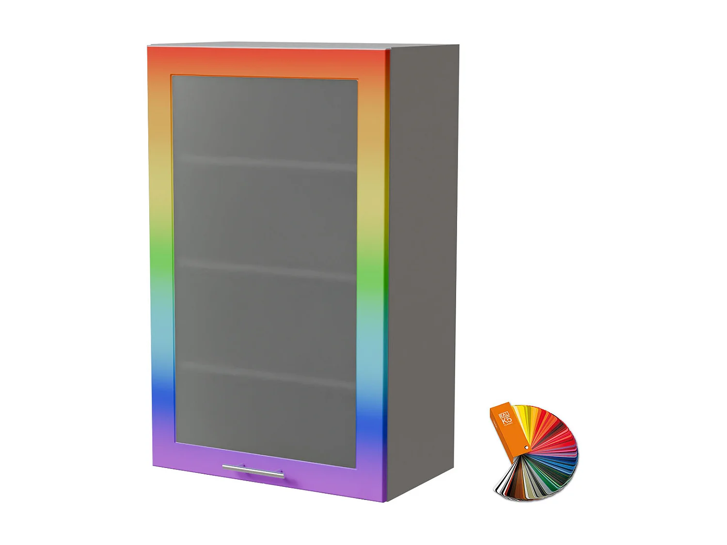 HÄNGESCHRANK Bari W4S/60 RAL Wunschfarbe (K5) / Grau 60 / 32,5 / 96cm