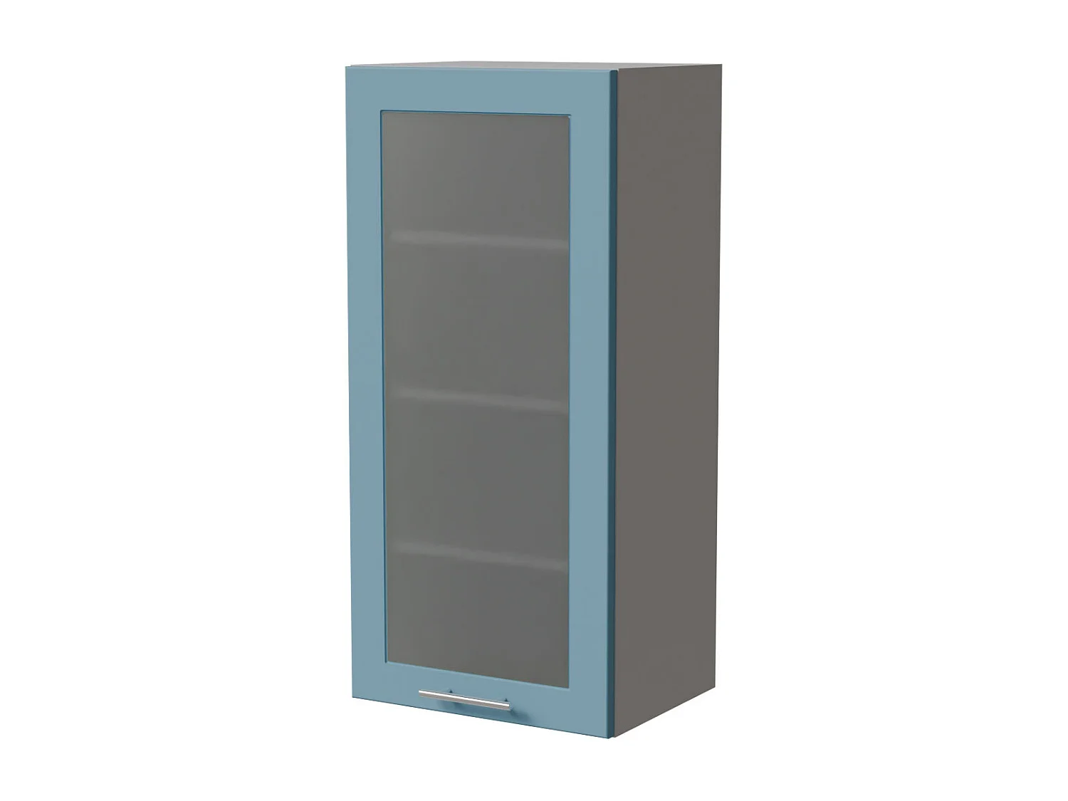 HÄNGESCHRANK Bari W4S/45 RAL 5024 pastellblau (K5) / Grau 45 / 32,5 / 96cm