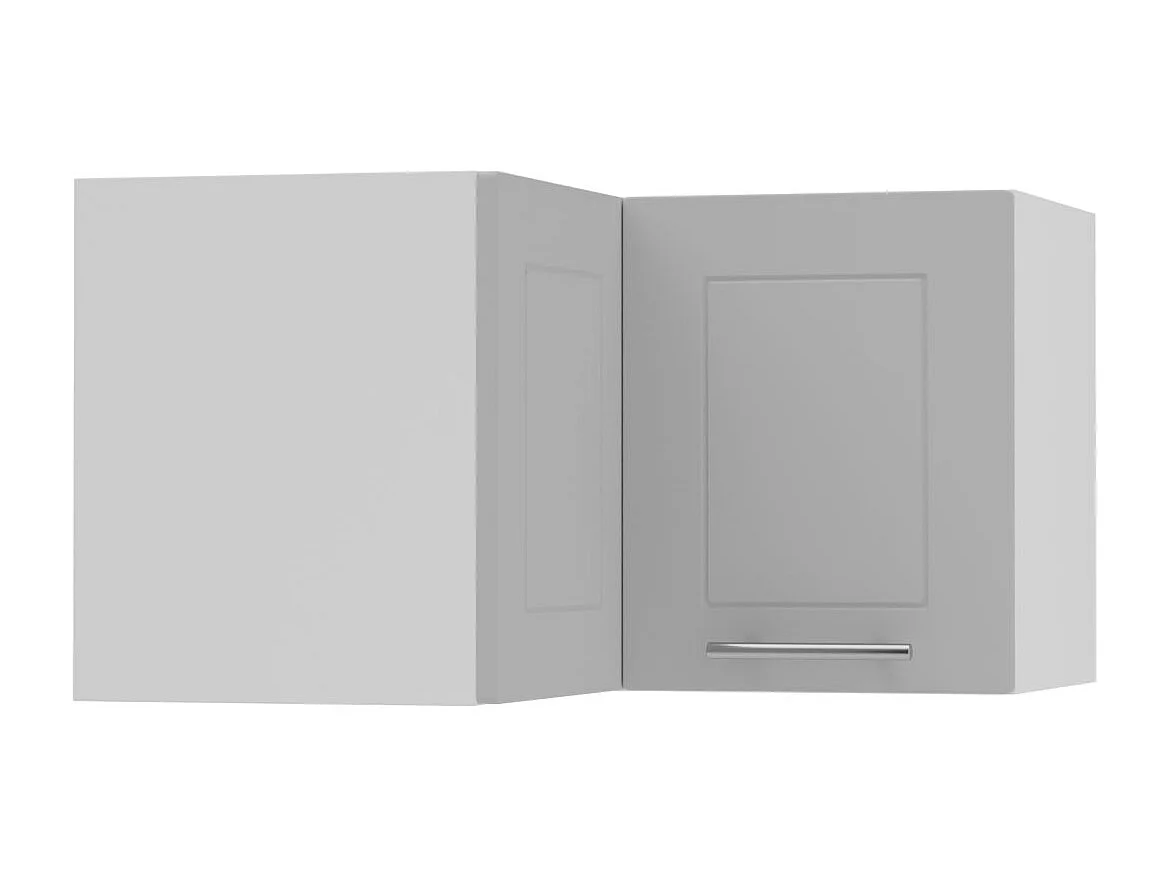 ECKHÄNGESCHRANK Bari W12/60/36 RAL 7040 fenstergrau (K5) / Weiß 60 / 60 / 36cm