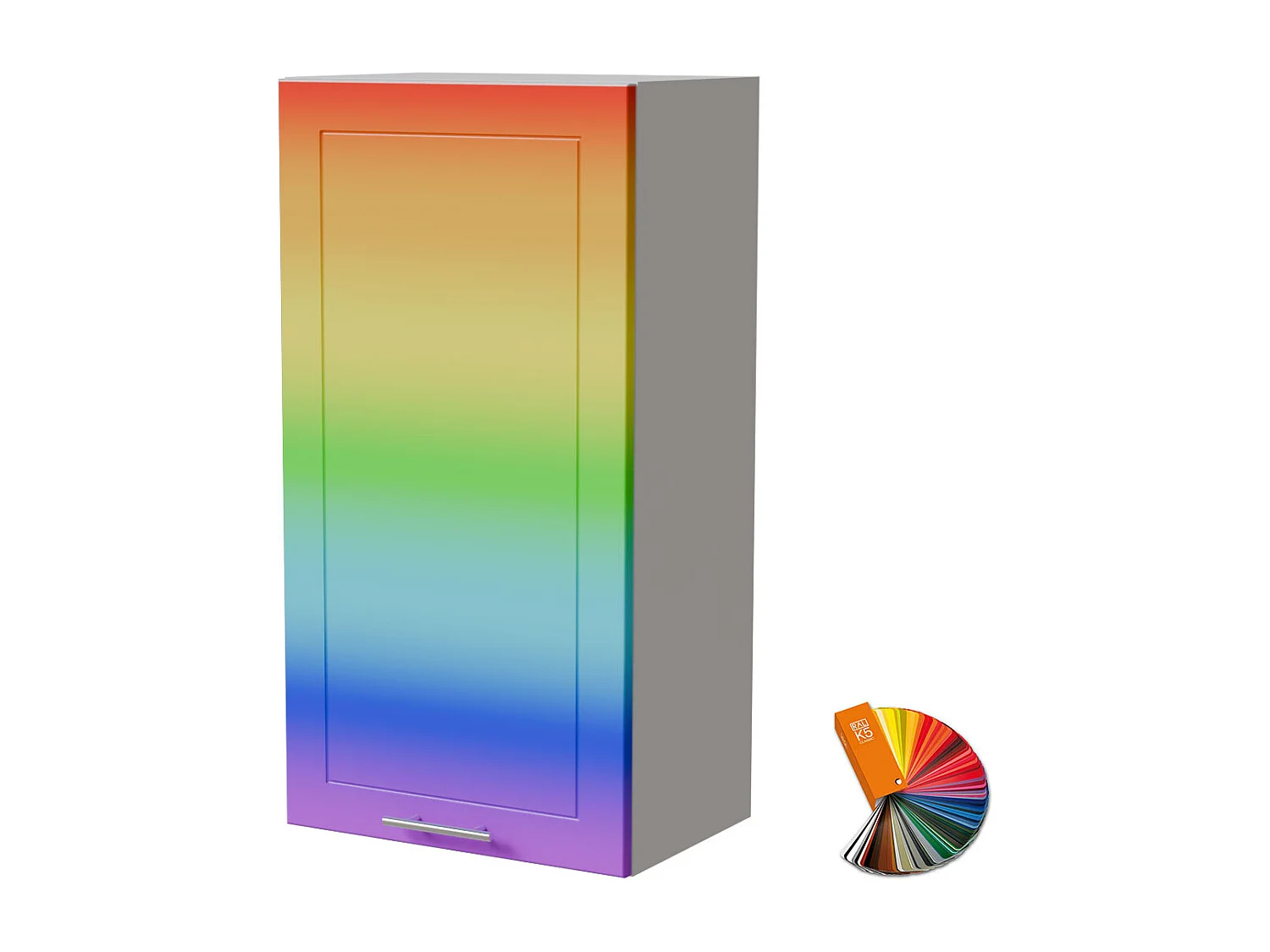 HÄNGESCHRANK Bari W4/50 RAL Wunschfarbe (K5) / Weiß 50 / 32,5 / 96cm