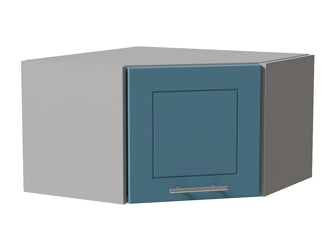 ECKHÄNGESCHRANK Bari W10/60/36 RAL 5024 pastellblau (K5) / Grau 60 / 60 / 36cm