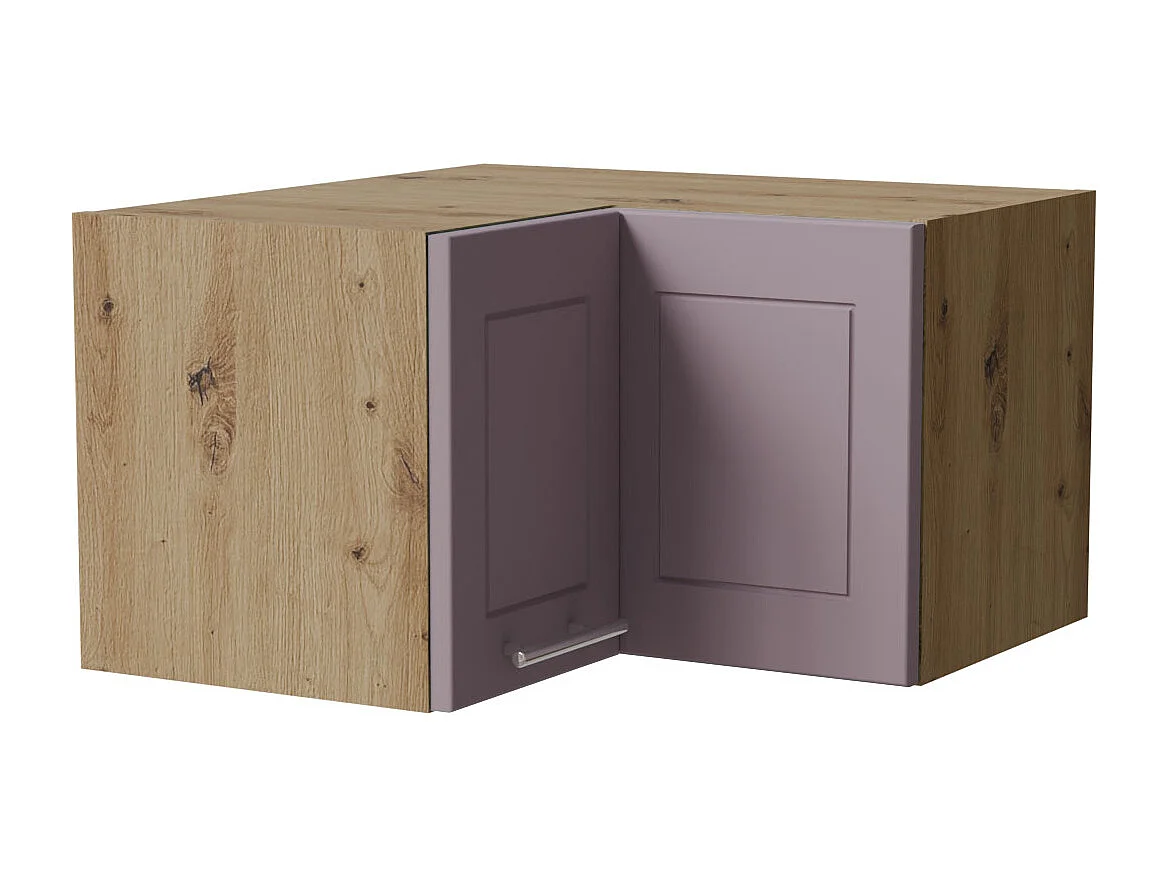 ECKHÄNGESCHRANK Bari W12/60/36 RAL 4009 pastellviolett (K5) / Eiche Artisan 60 / 60 / 36cm