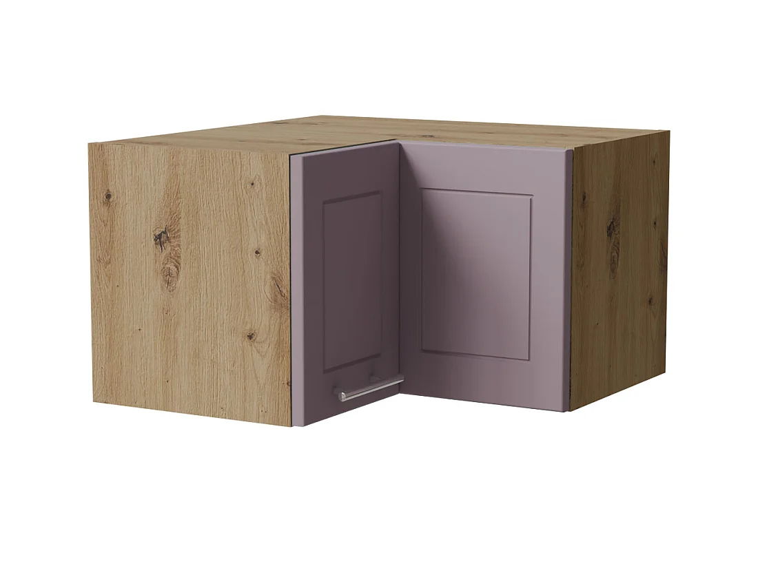 ECKHÄNGESCHRANK Bari W12/60/36 RAL 4009 pastellviolett (K5) / Eiche Artisan 60 / 60 / 36cm